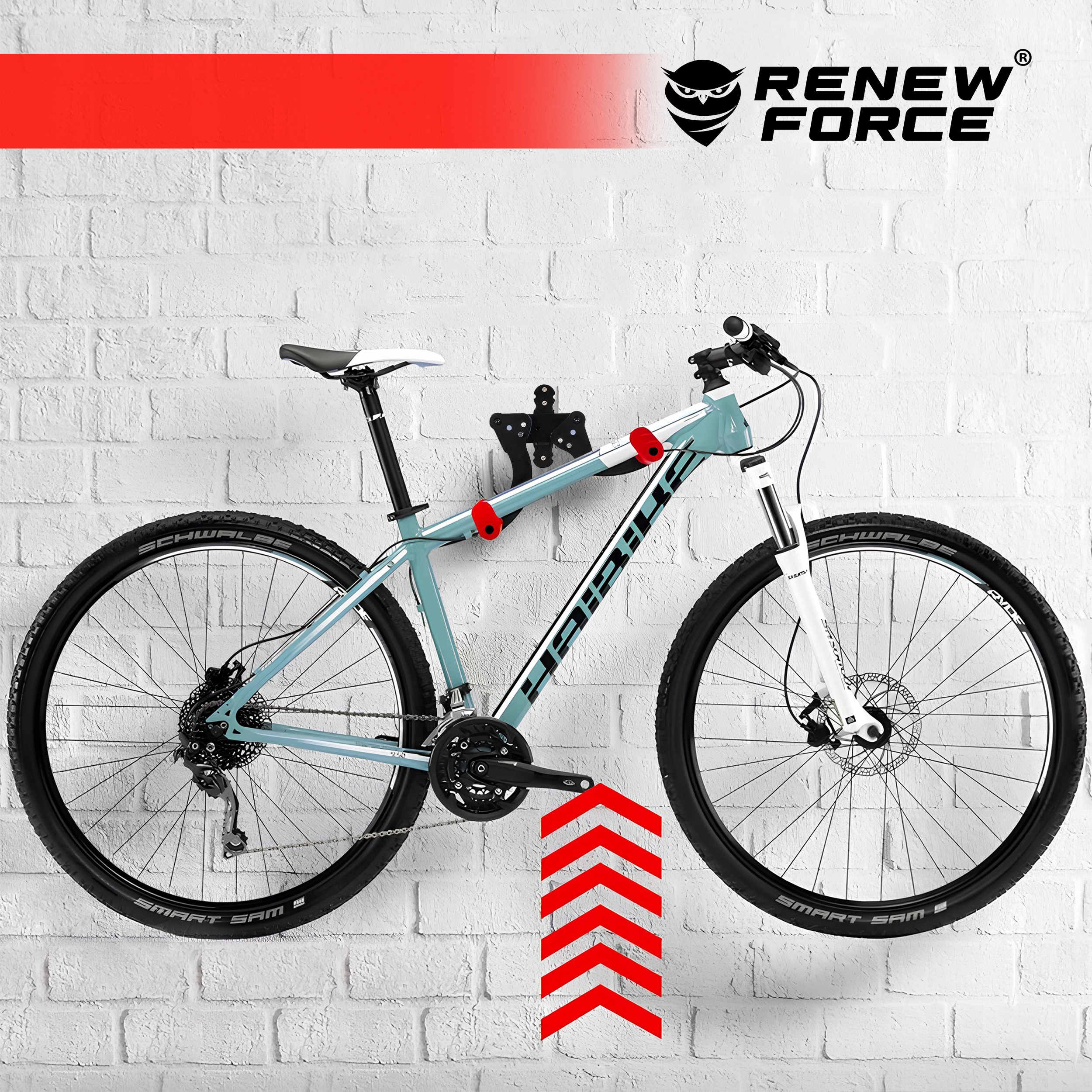 WIESZAK NA ROWER ROWEROWY Ścienny SKŁADANY Stalowy do 40kg Uniwersalny HAK Kod producenta UCHWYT NA ROWER ROWEROWY ŚCIENNY MOC WIESZAK