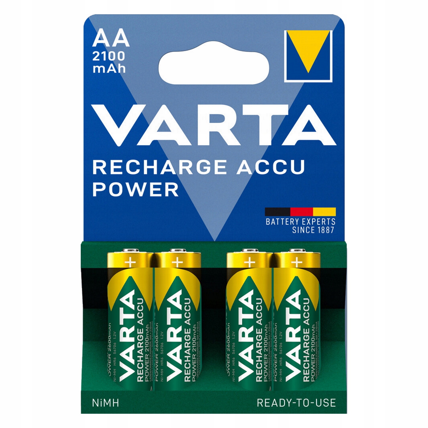 

Akumulatorek Varta 2100mAh Aa R6 blister 4szt R2U
