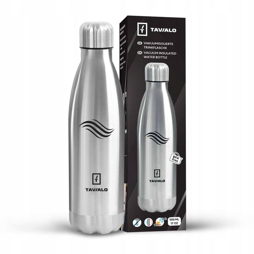 Butelka termiczna INOX 500ml srebrna