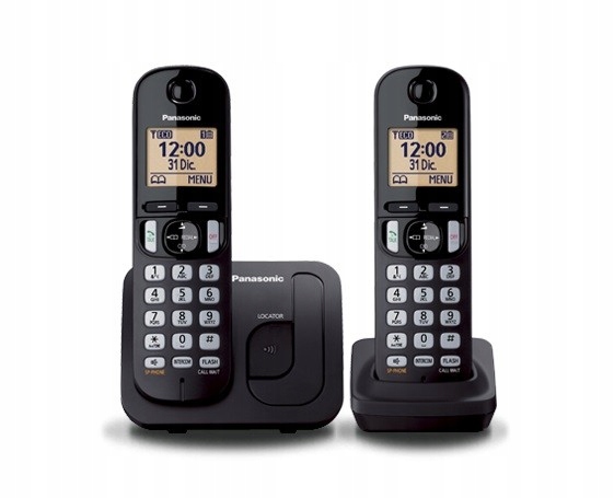 Panasonic KX-TGC212 Dect Čierna prídavná slúchadlo