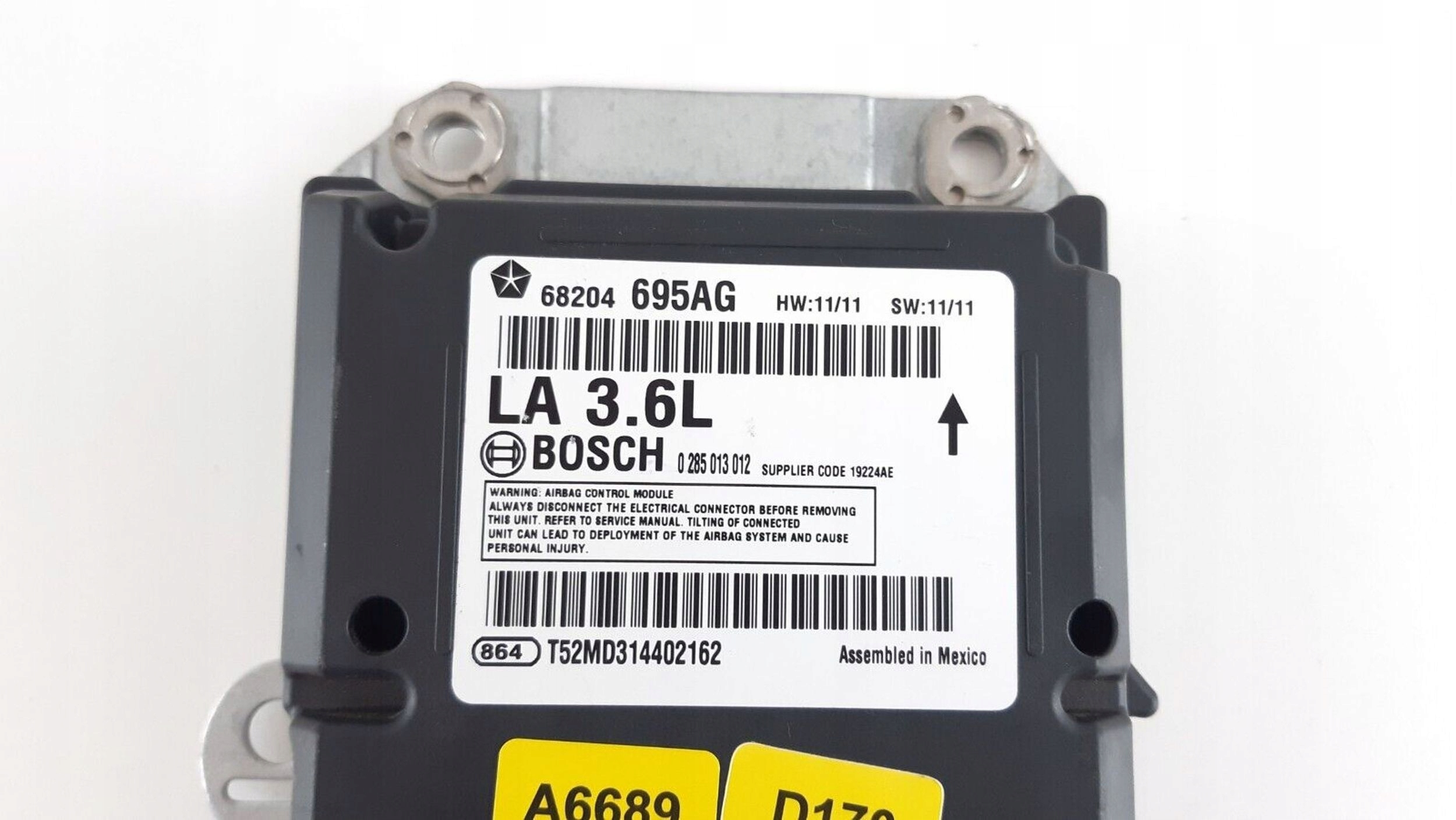 DODGE CHALLENGER control unit airbag 68204695AG