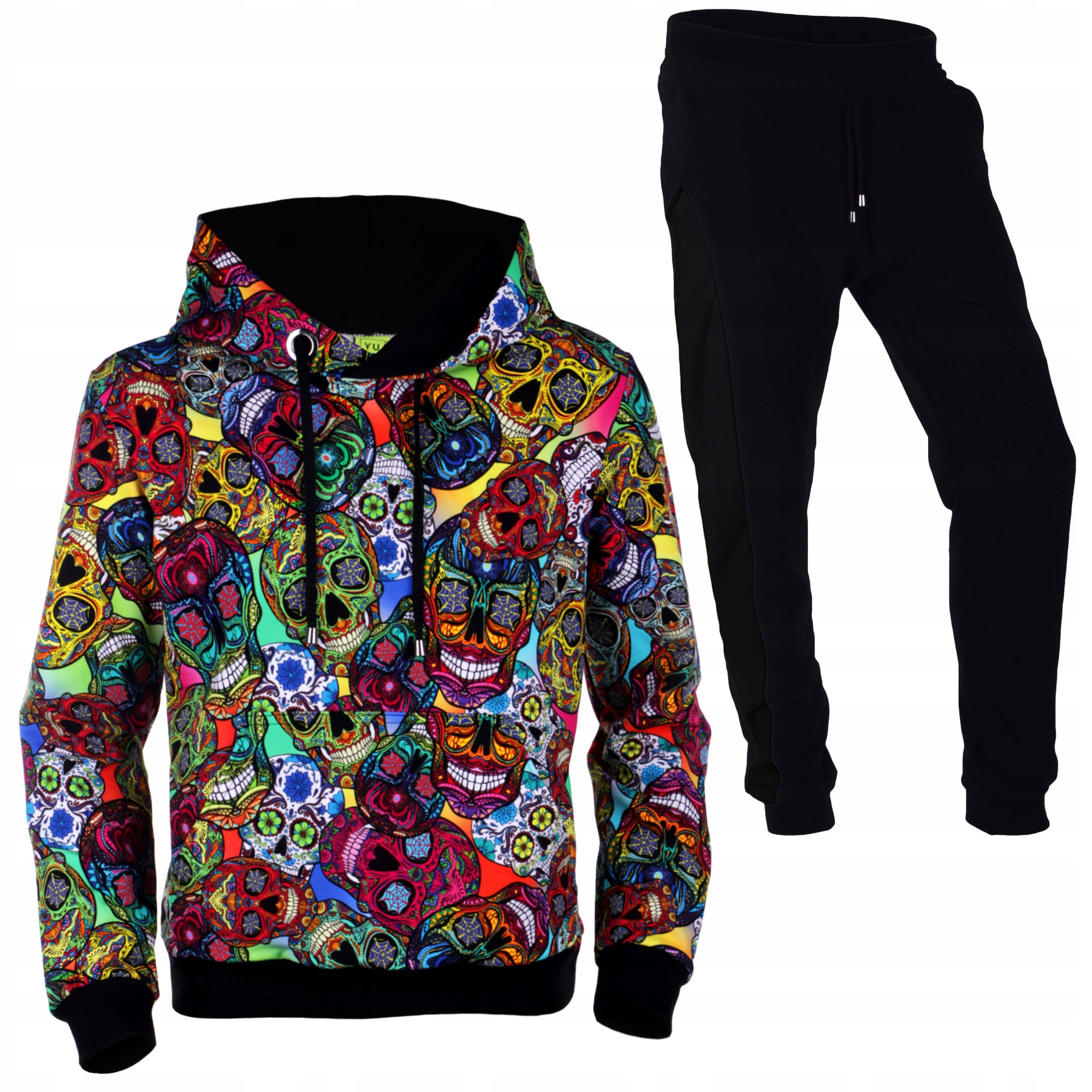 

Dres Bluza Kaptur Czaszki Spodnie Sznurek 164