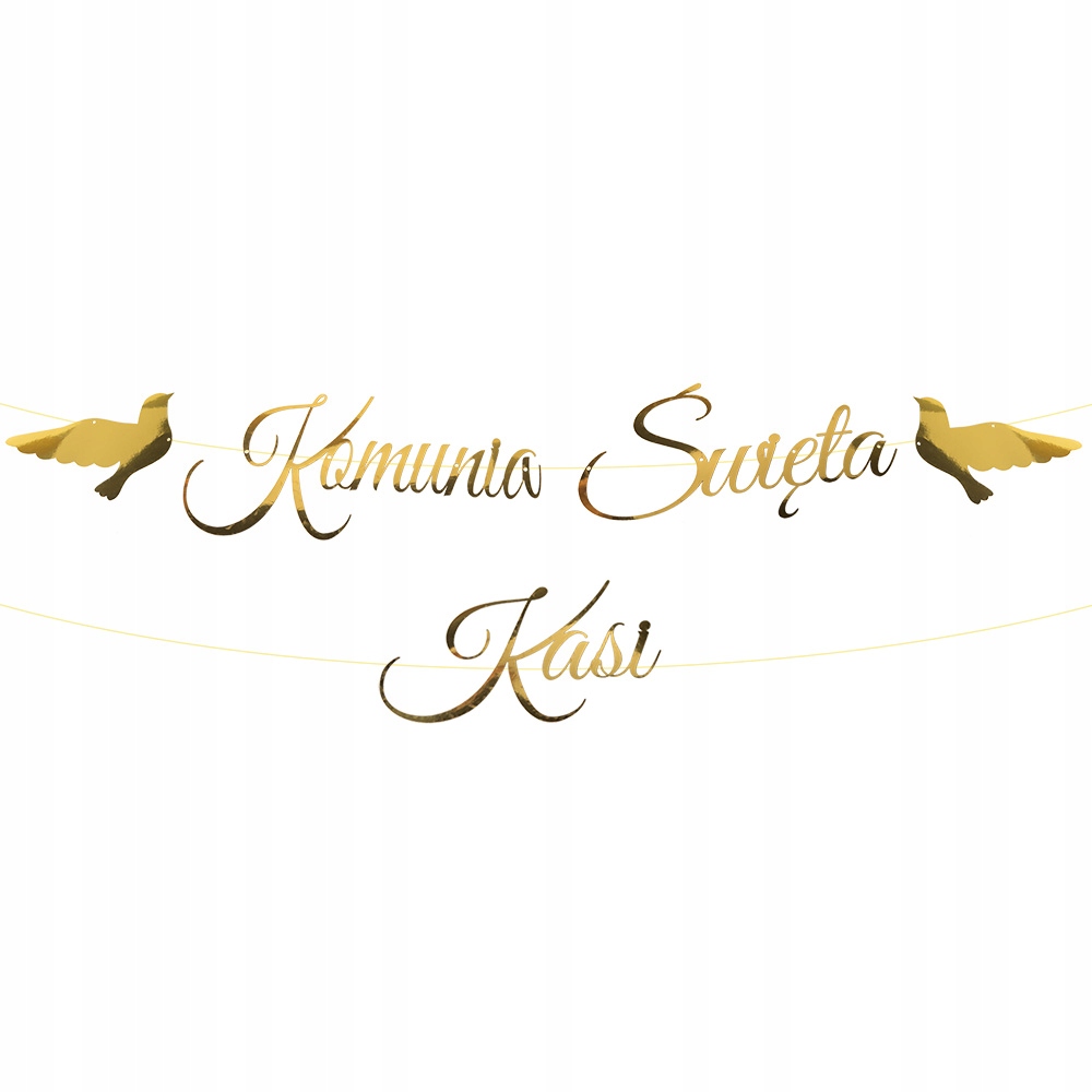 

Baner Komunijny Girlanda Komunia Dekoracja Imię