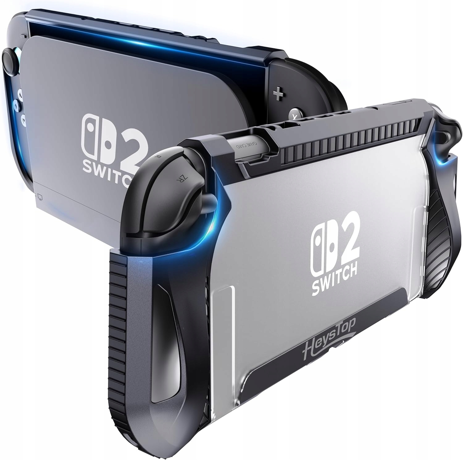 Etui Case HEYSTOP do Nintendo Switch 2 Obudowa TPU Szkło Hartowane Nakładki