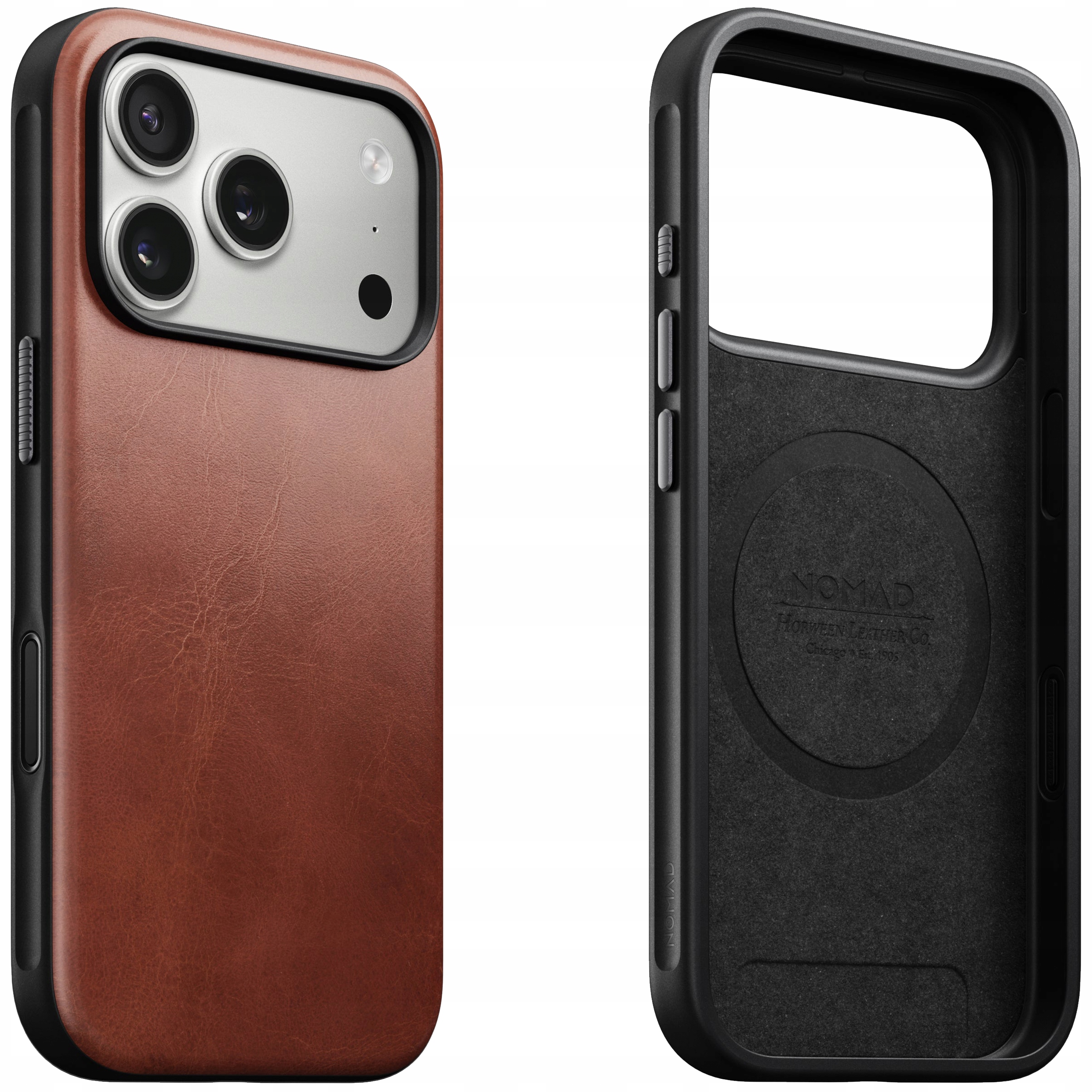 Nomad Modern Horween Leather Etui Skórzane z MagSafe do iPhone 17 Pro