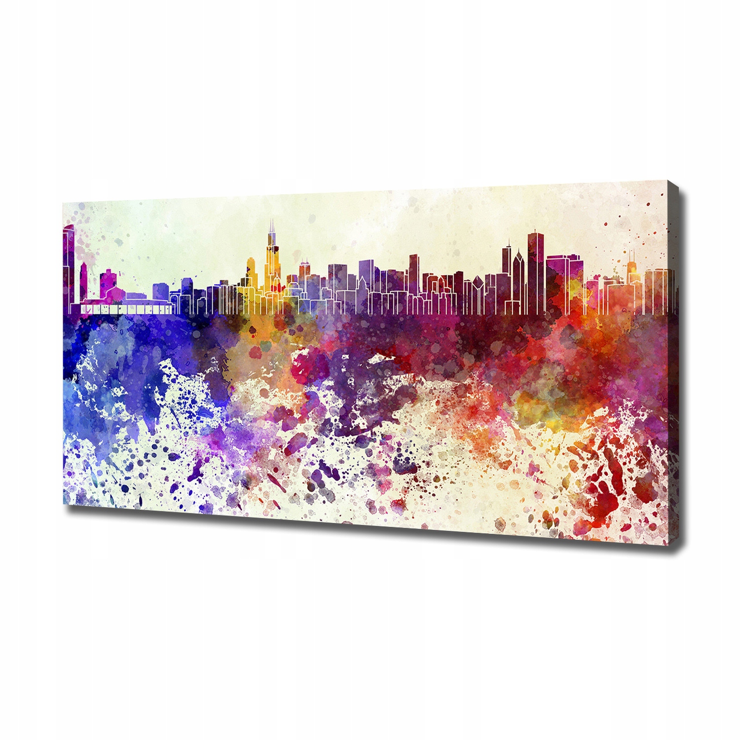 

Foto obraz na płótnie Kolorowe Chicago 120x60 cm