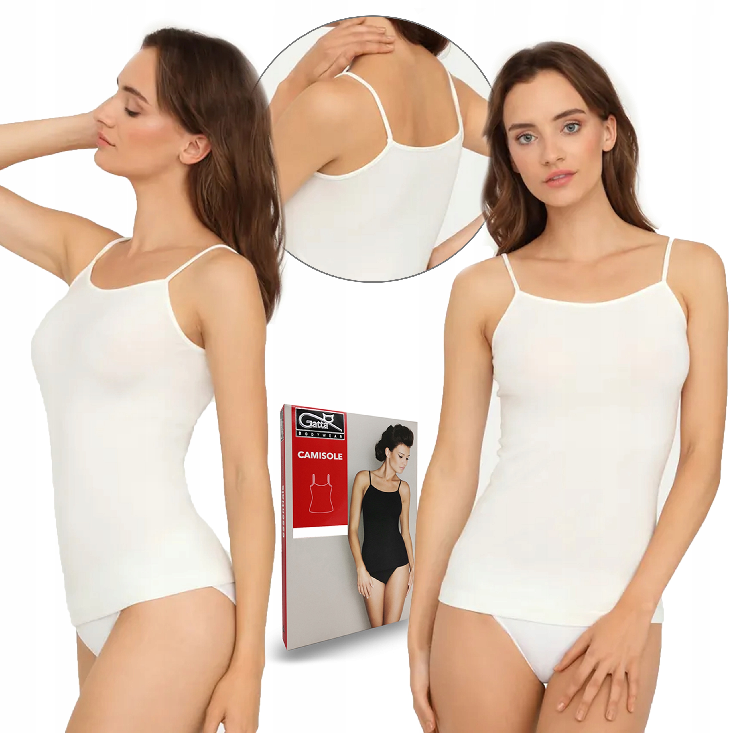 

Koszulka na ramiączkach Gatta Camisole, biała, XL