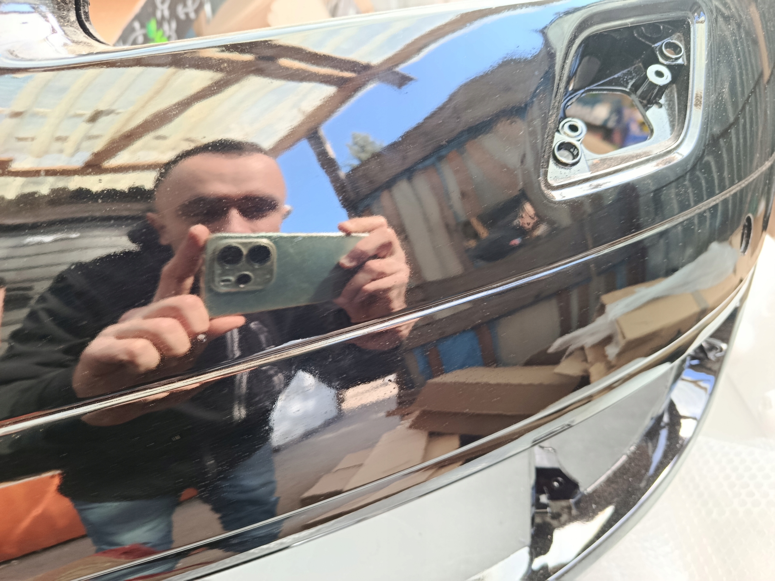 bumper front AUDI A6 C6 PRZEDLIFT LY9B XENON PDC DEFEKCIK