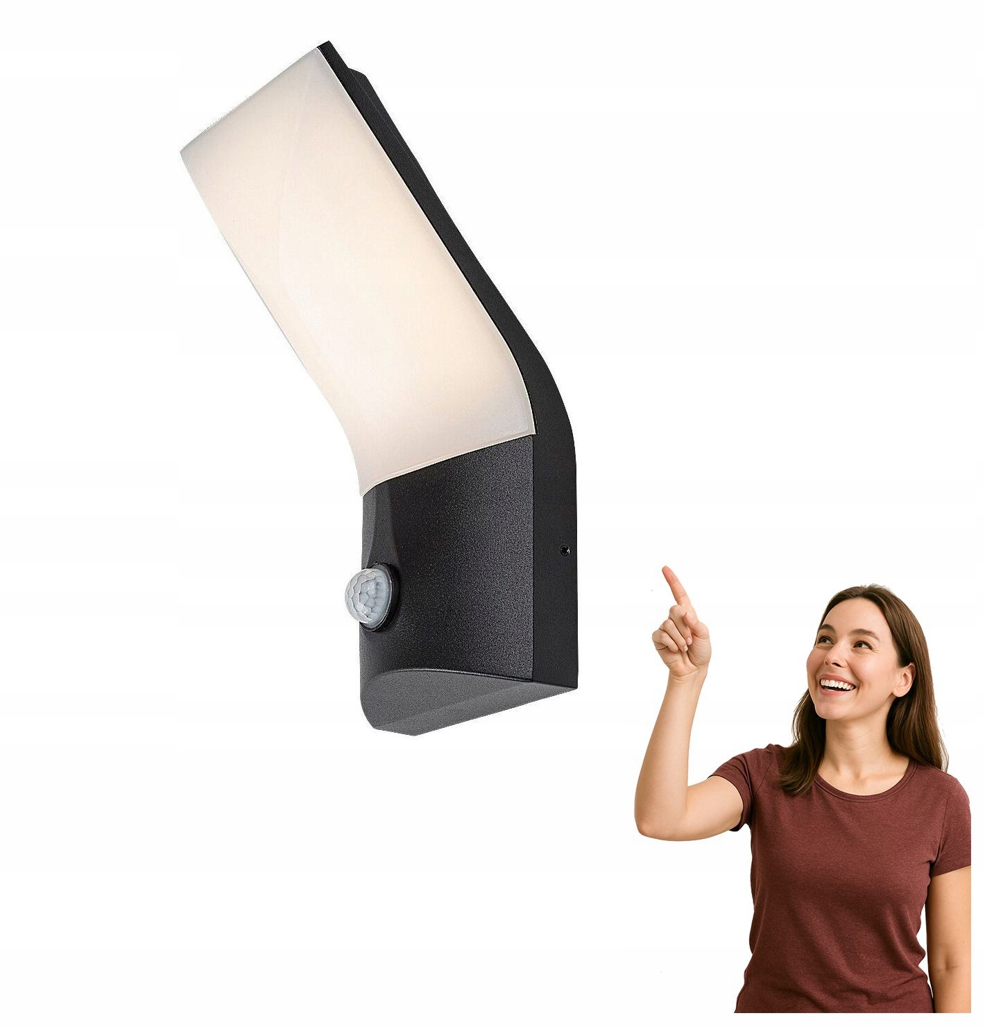 Venkovní nástěnné svítidlo s Led senzorem 10W Tolna 77172 Rabalux