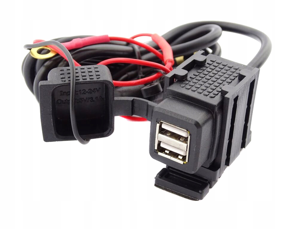 МОТОЦИКЛ 2X USB РАЗЪЕМ ДЛЯ ПЛОСКОЙ ПОВЕРХНОСТИ