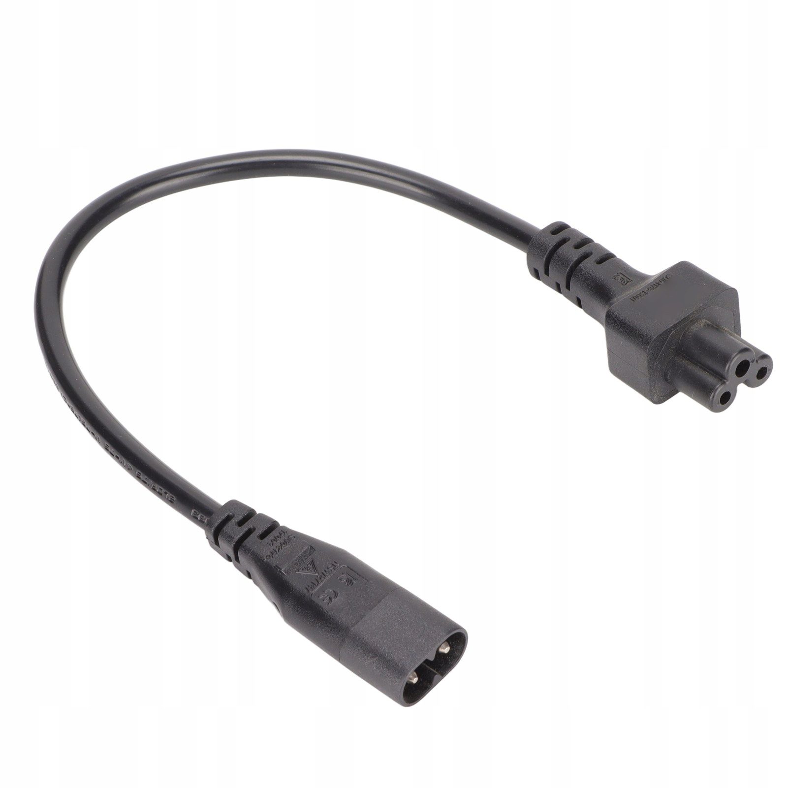 PRZEDŁUŻACZ KABEL ZASILAJĄCY IEC320 C8 DO IEC320 C5 - 30cm