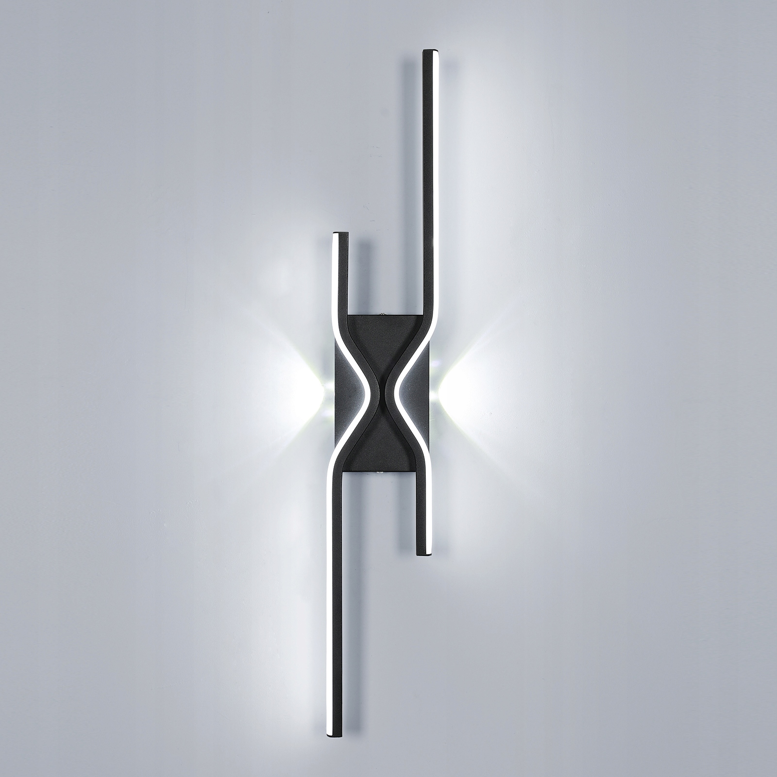 Kinkiet Czarna Lampa Ścienny Led Nowoczesny Salonu W Korytarz 25W 6000K