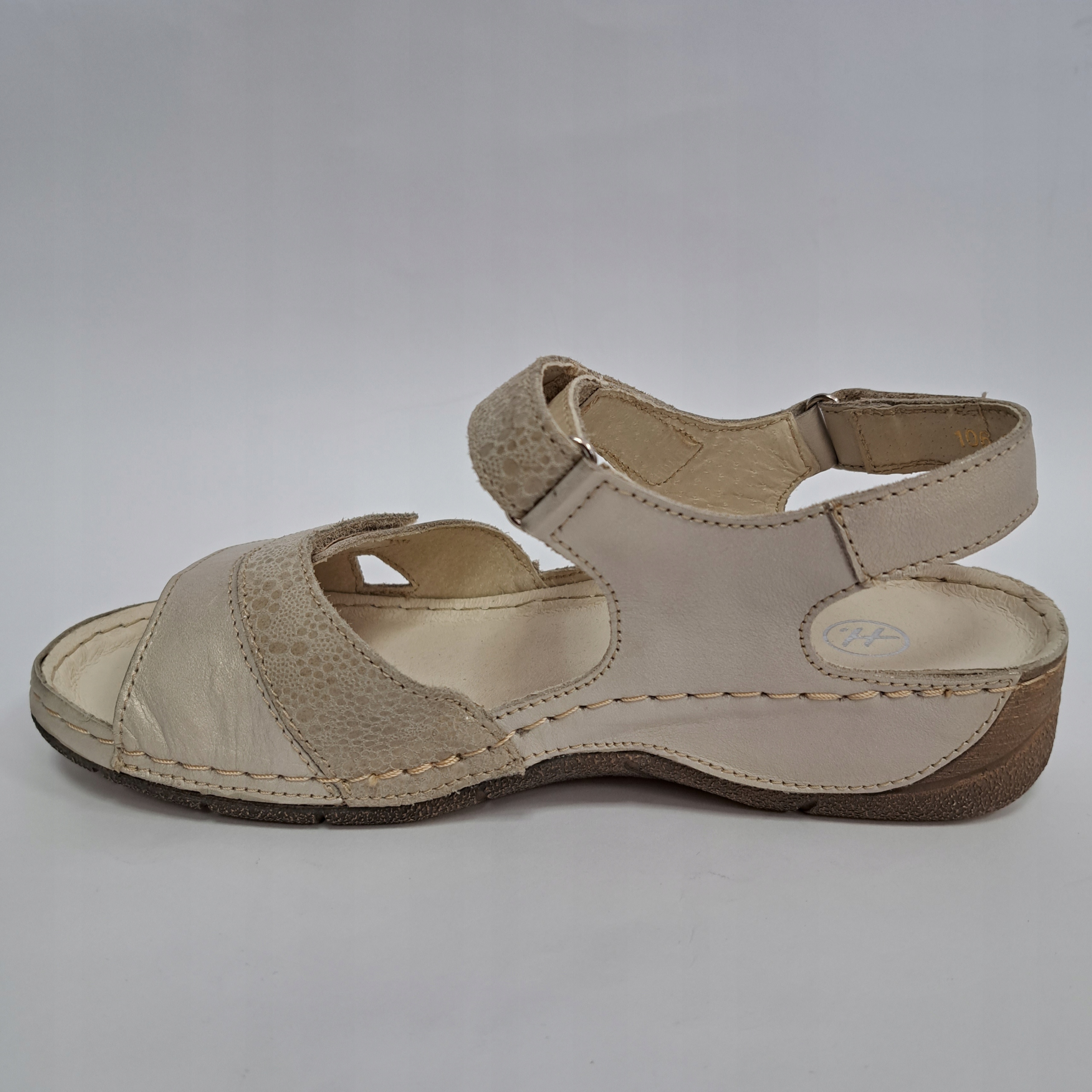 Zdrowotne sandały skórzane Helios r.41 Rozmiar 41