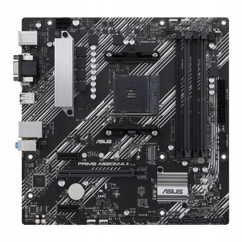 Asus Prime A520M-A II/ Csm/ AM4/ mATX 90MB17H0-M0EAYC