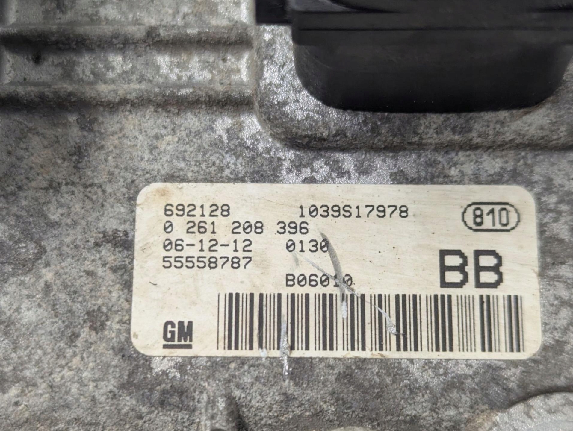 control unit of the engine Opel Astra H facelift 2007 55558787