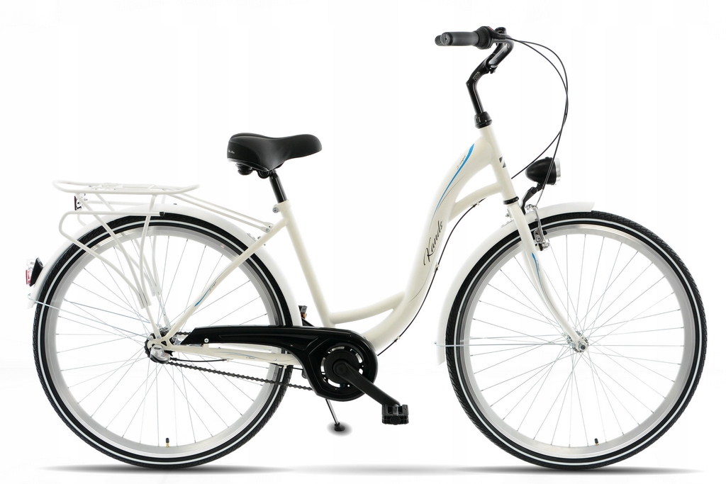 Rower Miejski 28 Kands S-comfort 3BN biały mat R18 wzrost 156-175 cm 2025