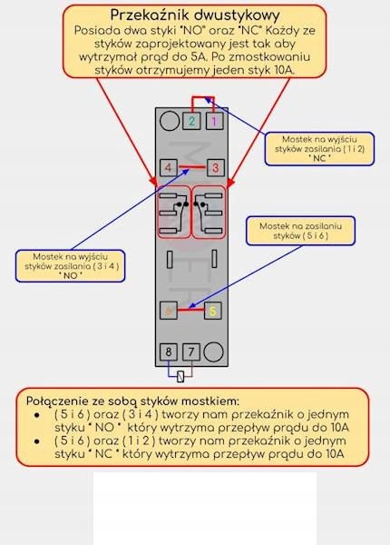 STYCZNIK PRZEKAŹNIK 12V DC Z PODSTAWKĄ 2X5A 1X10A Kod producenta 00077
