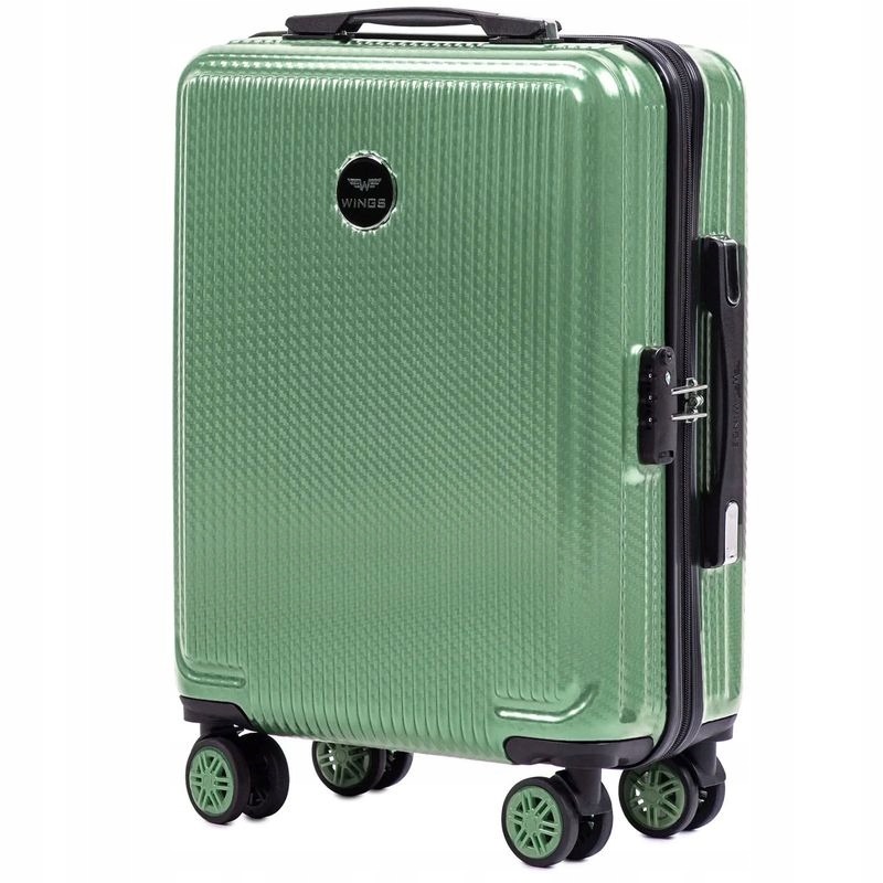 Kabinový Kufr Wings 20" 38 L Polycarbon Africký Eagle Army Green