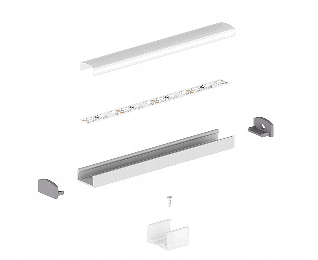 KLOSZ OSŁONA 2m do profil P3-1 P4-1 P4-2 P5-1 P6-1 Marka Tech-Light