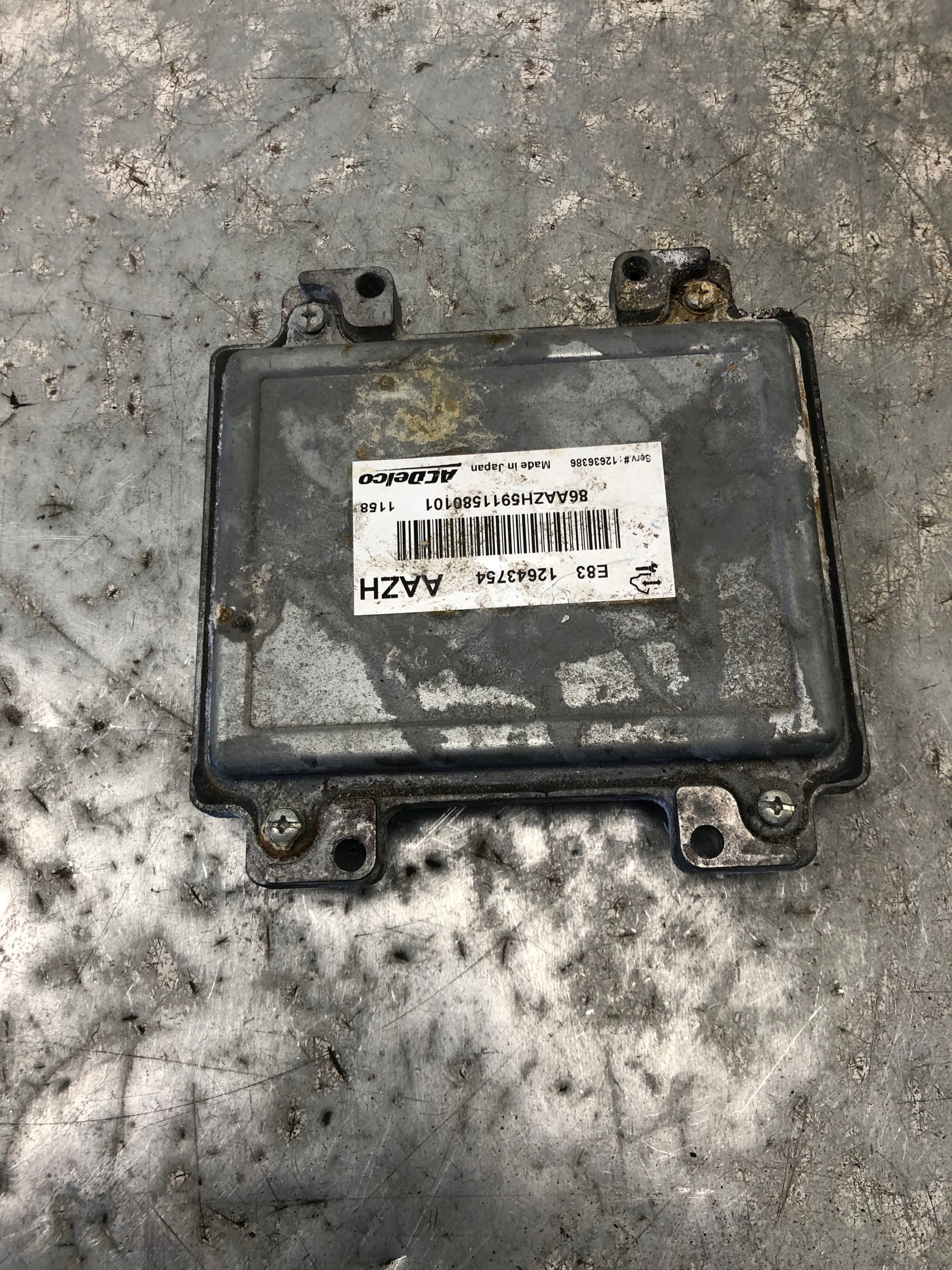Computer DES MOTORS OPEL MERIVA B 12643754