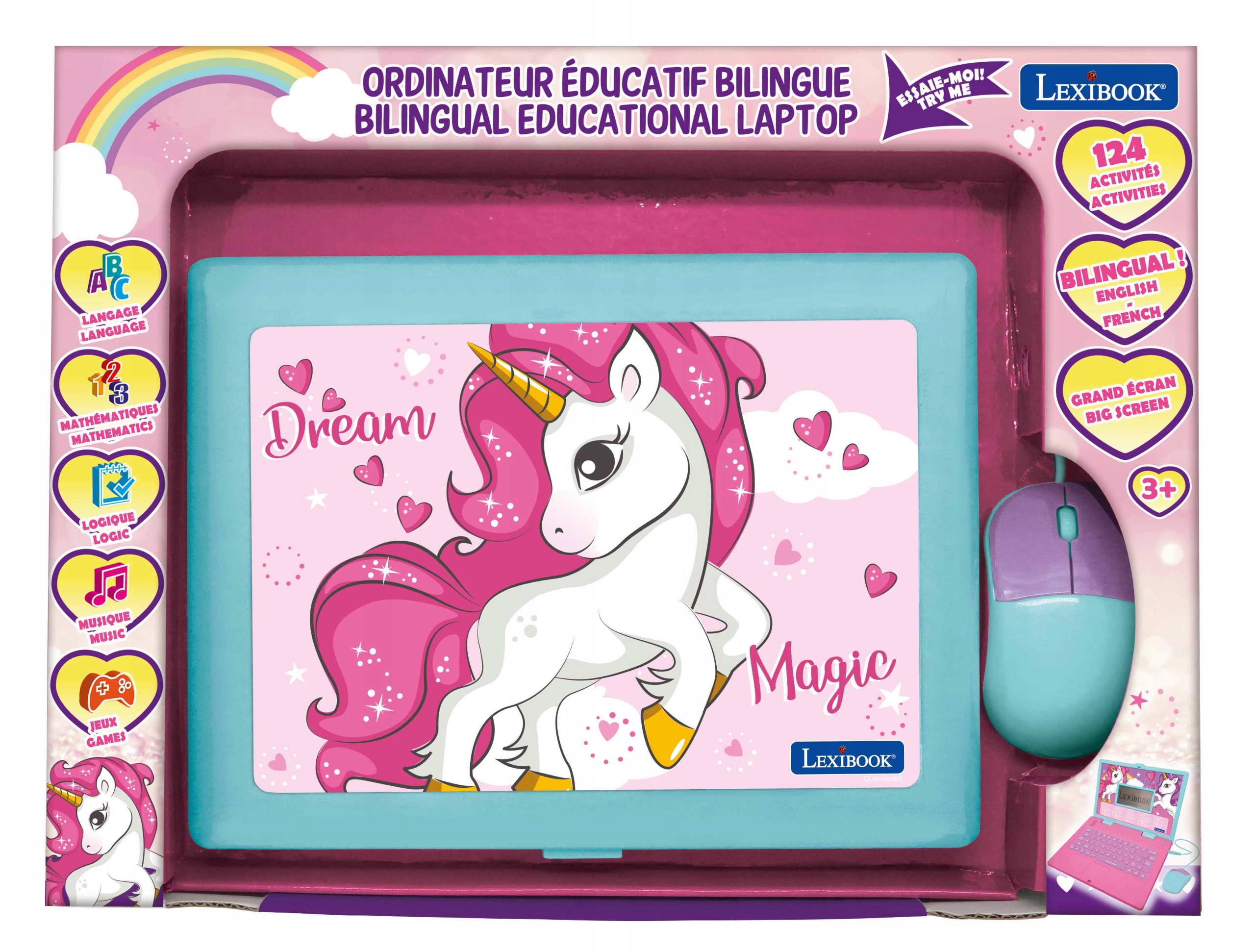 Laptop UNICRON PL/EN dwujęzyczny edukacja zabawa EAN (GTIN) 3380743103358