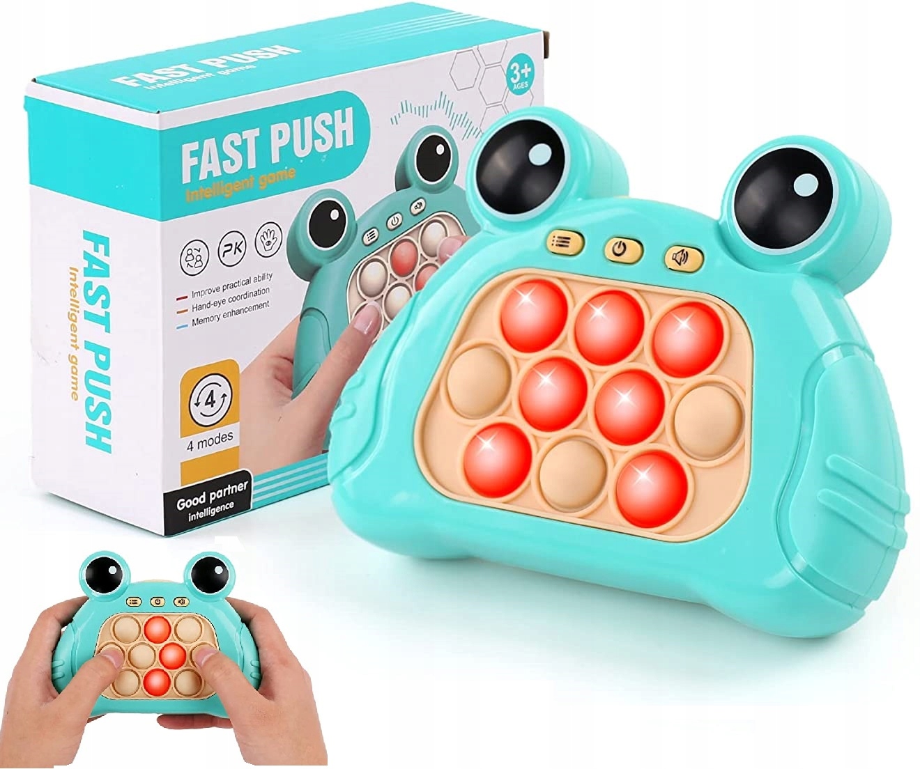 POP IT FAST PUSH PUZZLE GRA ANTYSTRESOWA FIDGET ŻABKA ZRĘCZNOŚCIOWA Model FROG