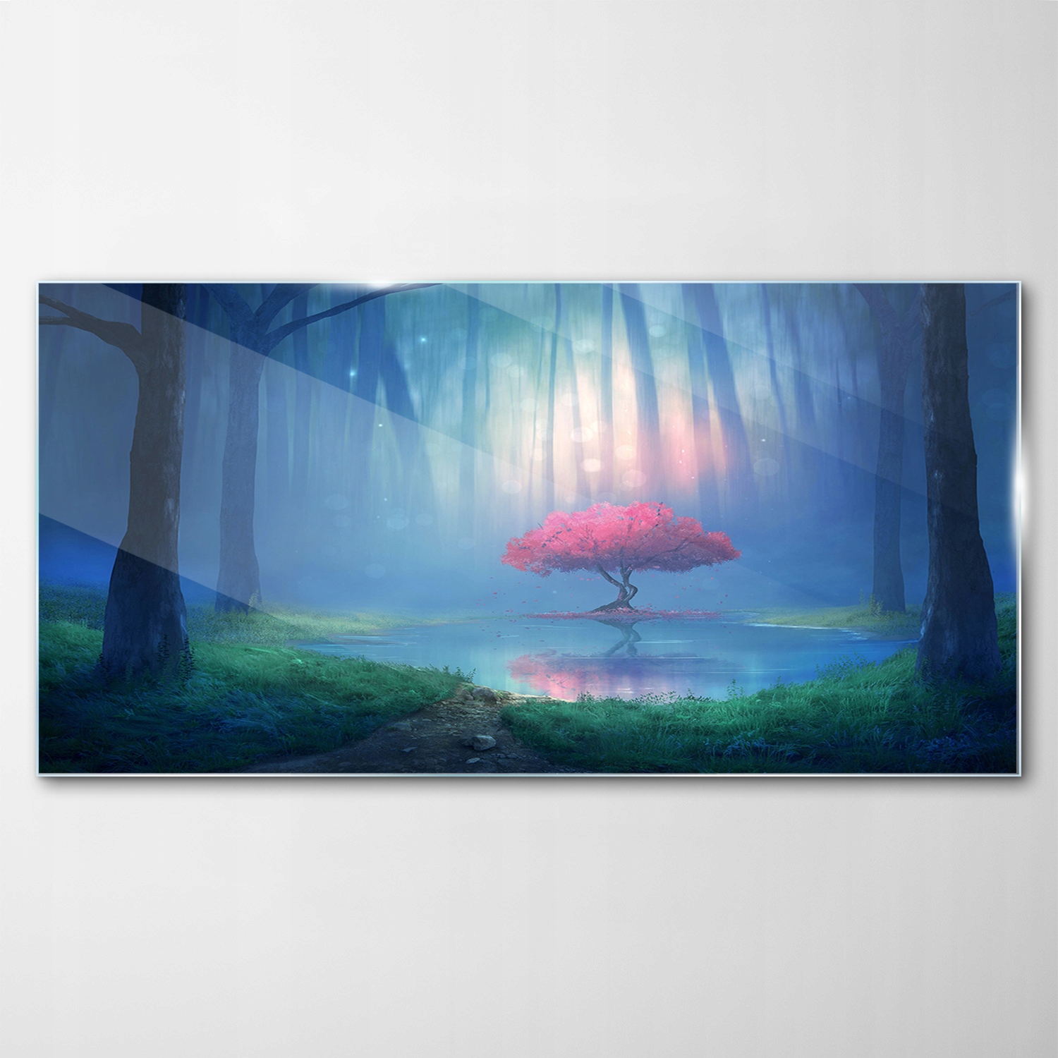 

Obraz Szklany Dekor Krajobraz Wiśnie Drzewa 120x60