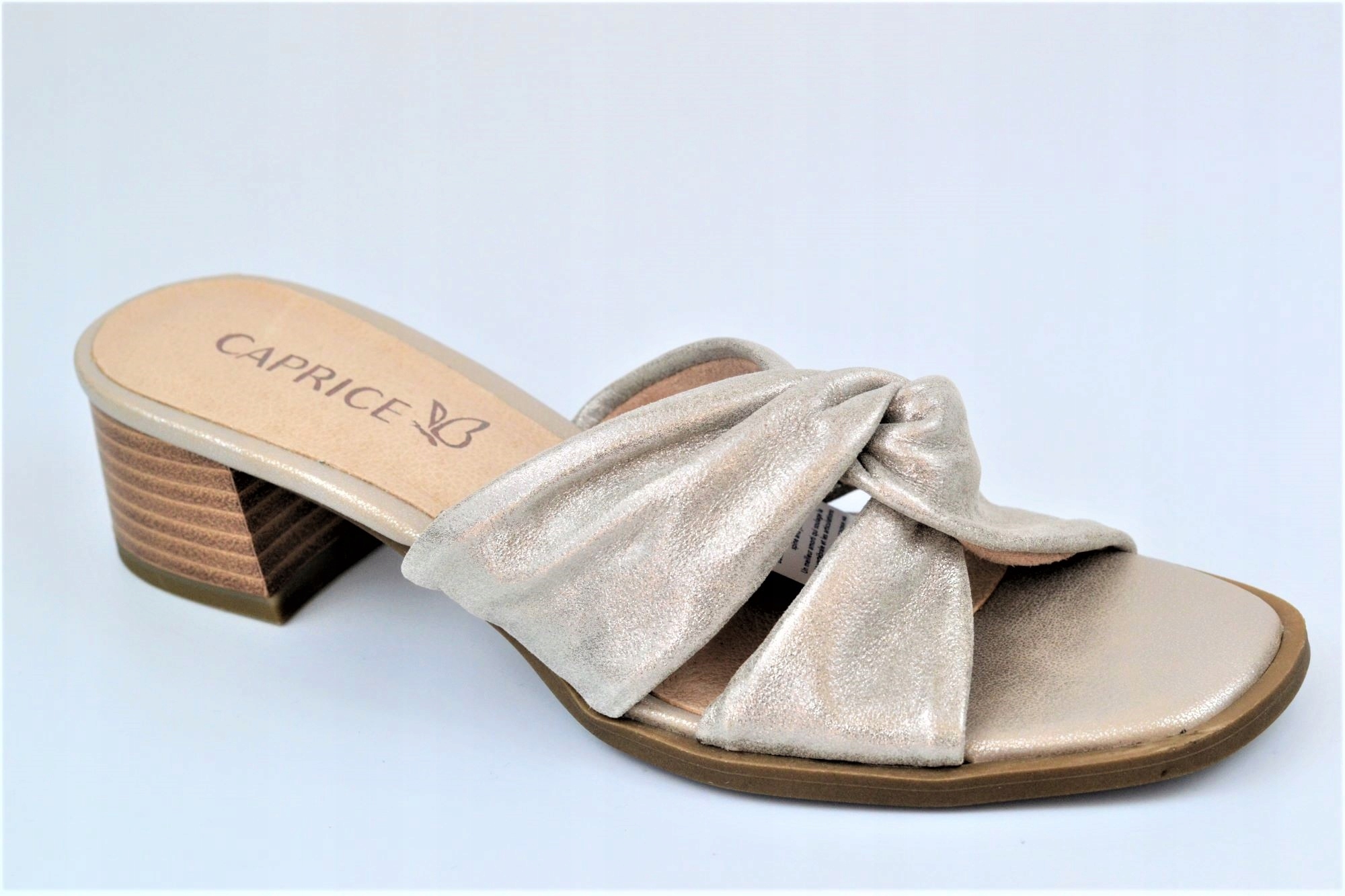 Caprice 27204-20 Nazouváky Šedé Stone Metallic 38