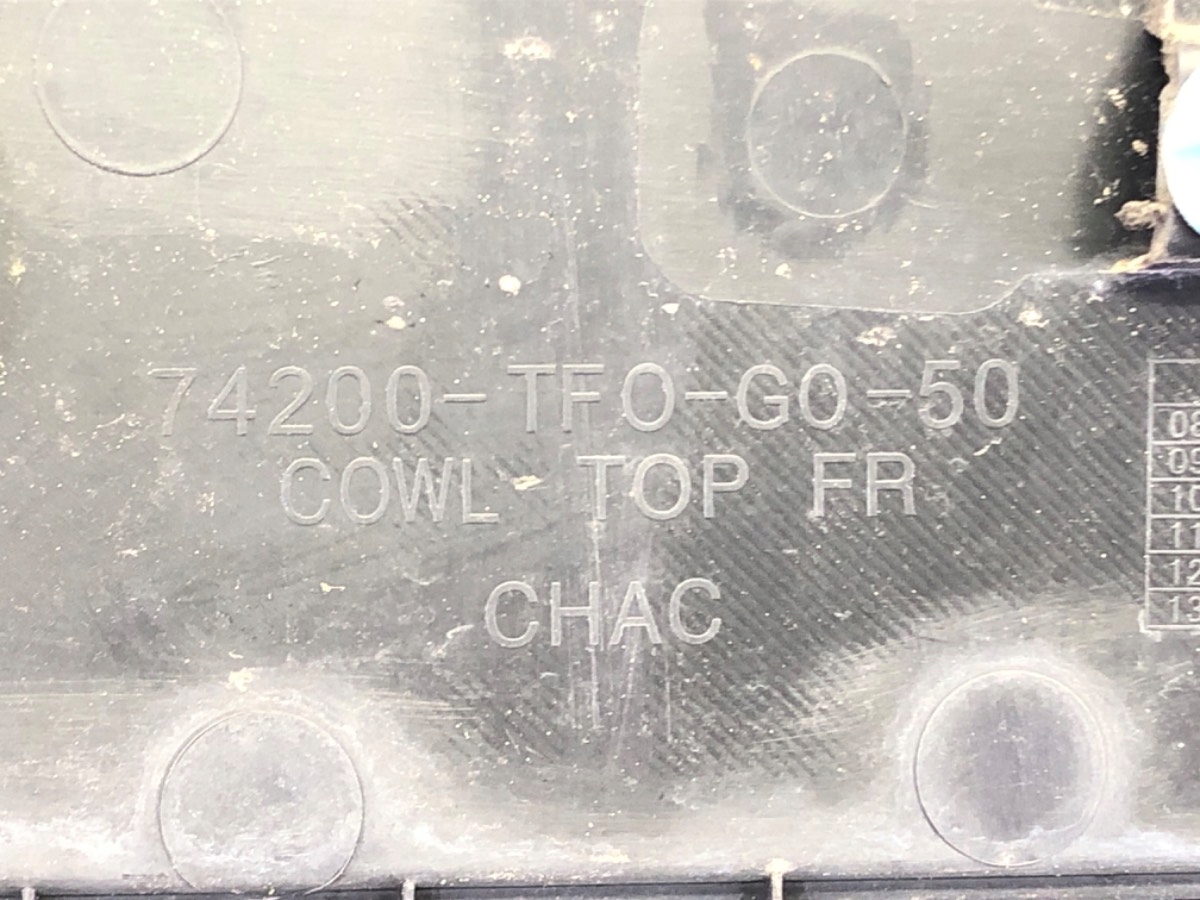 PODSZYBIE HONDA JAZZ III 74200-TF0-G0-50 Hatchback Numer katalogowy części 74200-TF0-G0-50