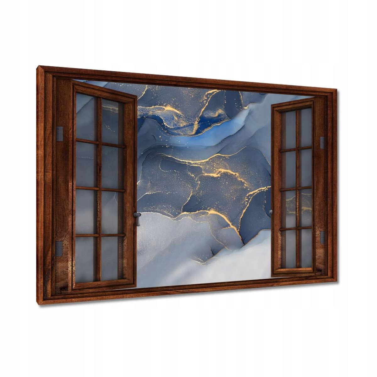 Obrazy 120x80 Modrý mramor