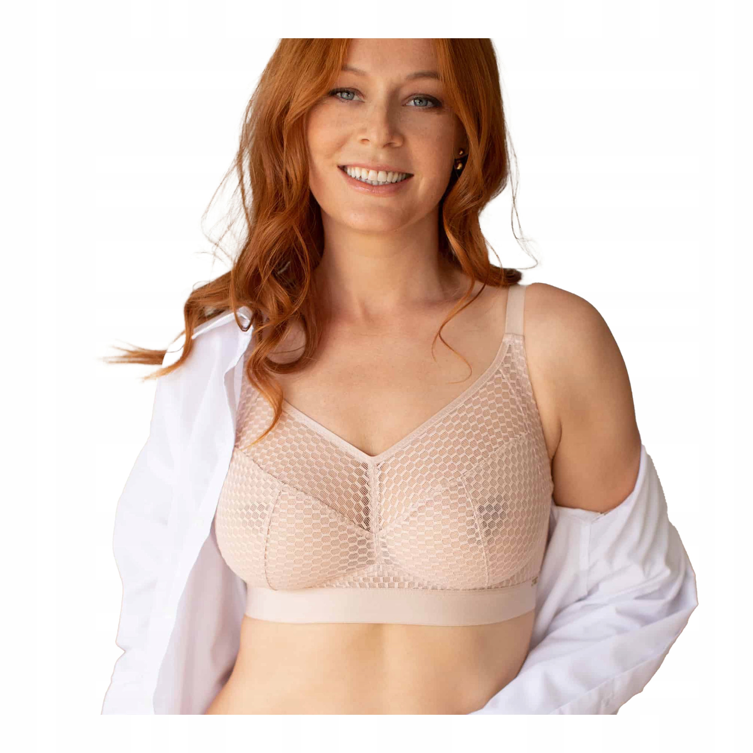 Dámská podprsenka bez kostic průhledný, široká ramínka Kleo 75C