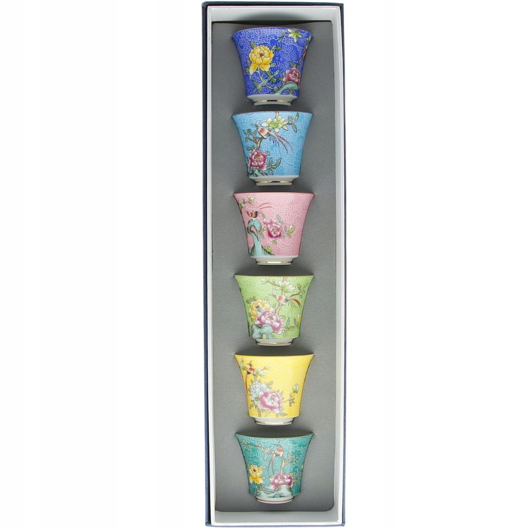 Šálky Na Čaj A Bylinky Šálky 6 x Čaroděj Porcelánový Set Jako Dárek