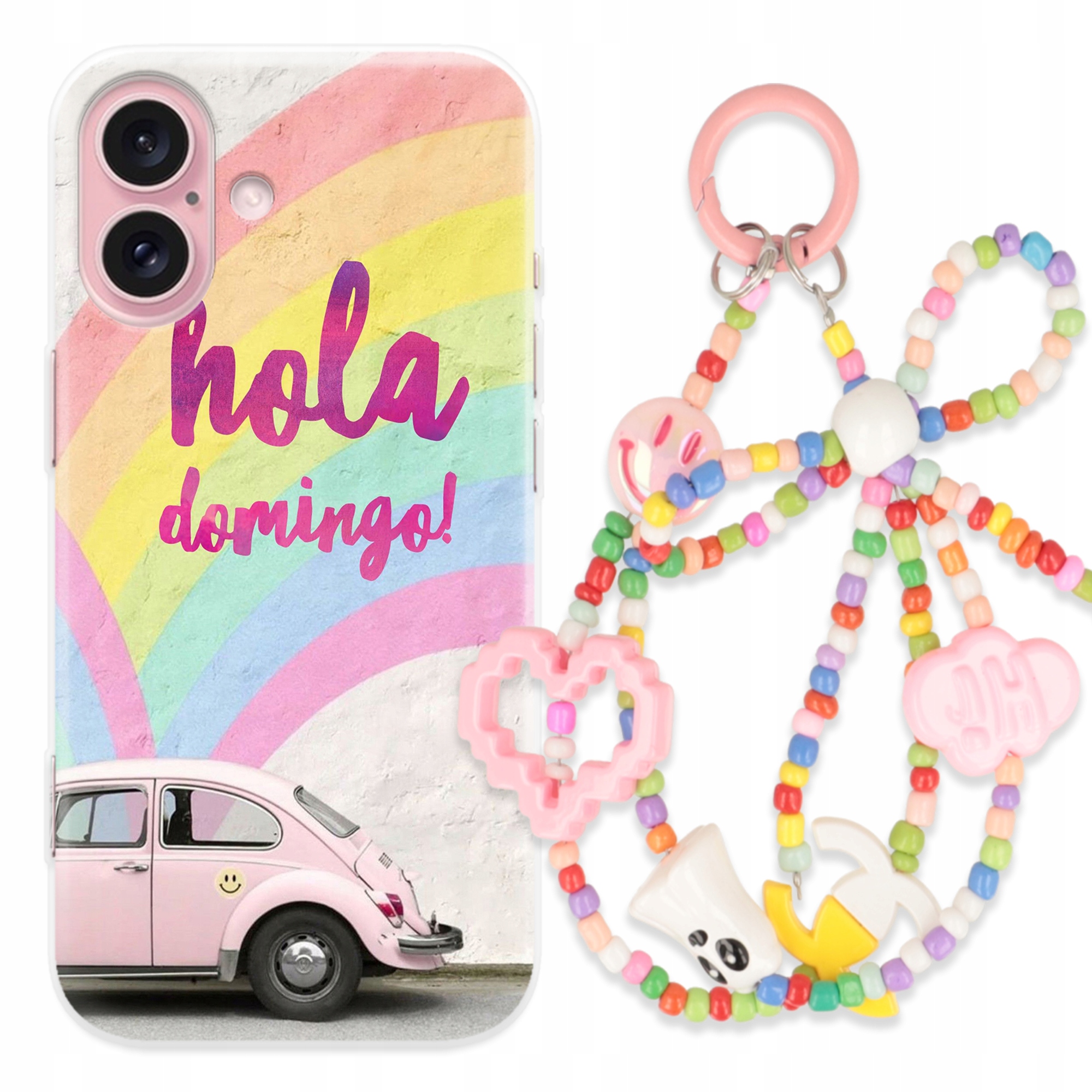 Puzdro na iPHONE 16 Case Roztomilá kľúčenka| Sada| Pozitívne dievčenské vzory