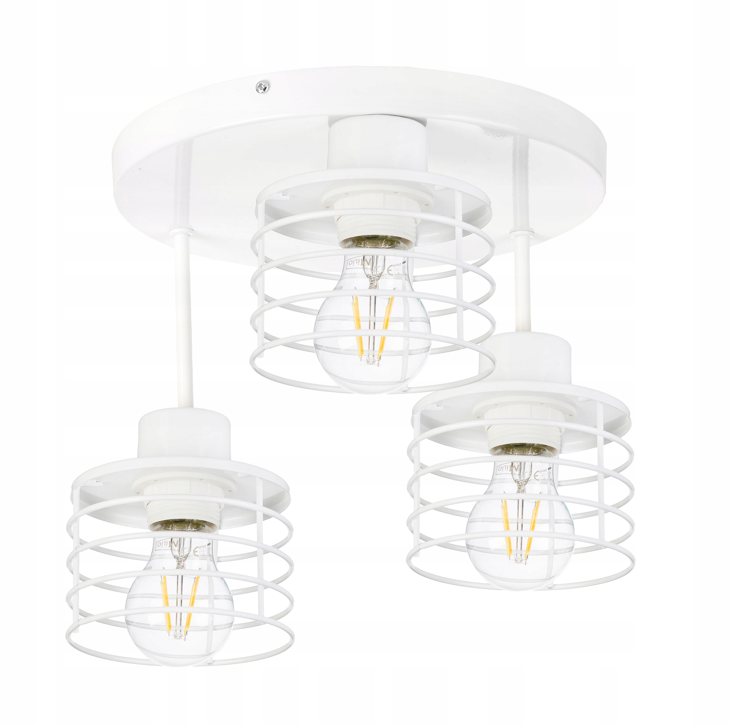 Lampa stropní svítidlo lustr vysoký loft drát pružina