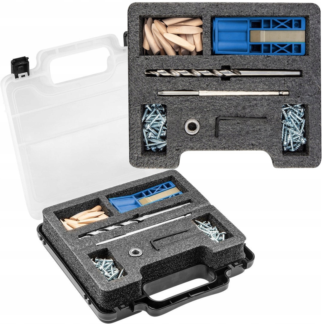 Zestaw do niewidocznych połączeń w drewnie 76 el. Undercover Jig Graphite