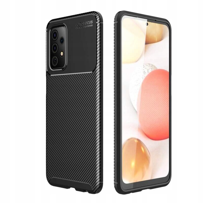 Techsuit CarbonFiber etui na Samsung Galaxy A52 4G A52 5G A52s 5G czarne