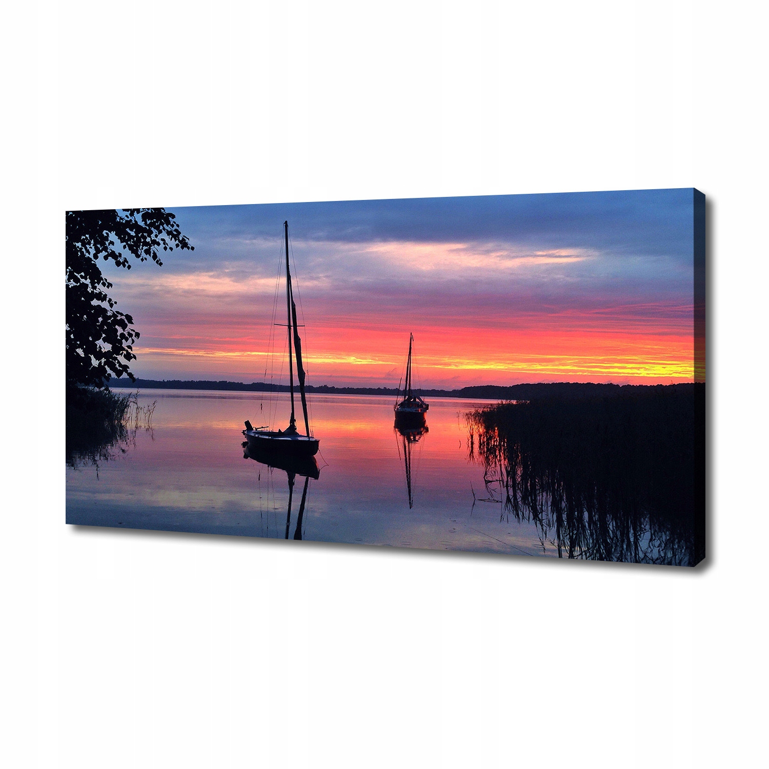 

Foto obraz canvas Żaglówki o zachodzie 140x70 cm
