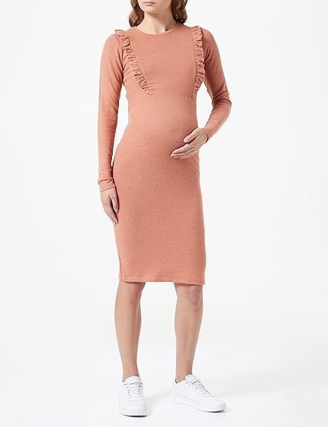 Noppies Maternity Šaty S Přiléhavým Dlouhým Rukávem L 6FA