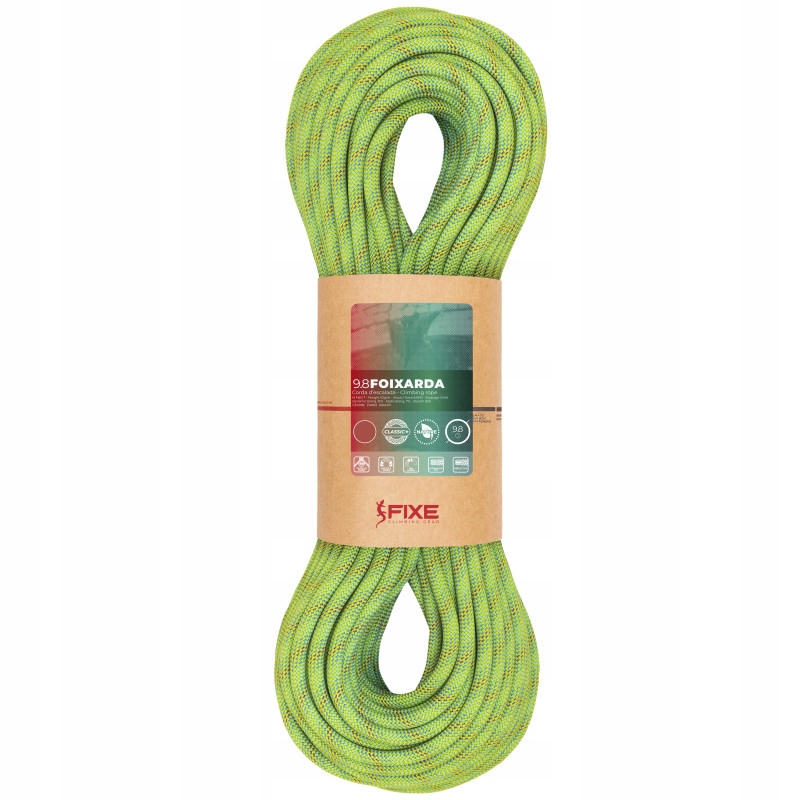 Dynamické lano Fixe Climbing Foixarda 9.8 mm 50 m zelené
