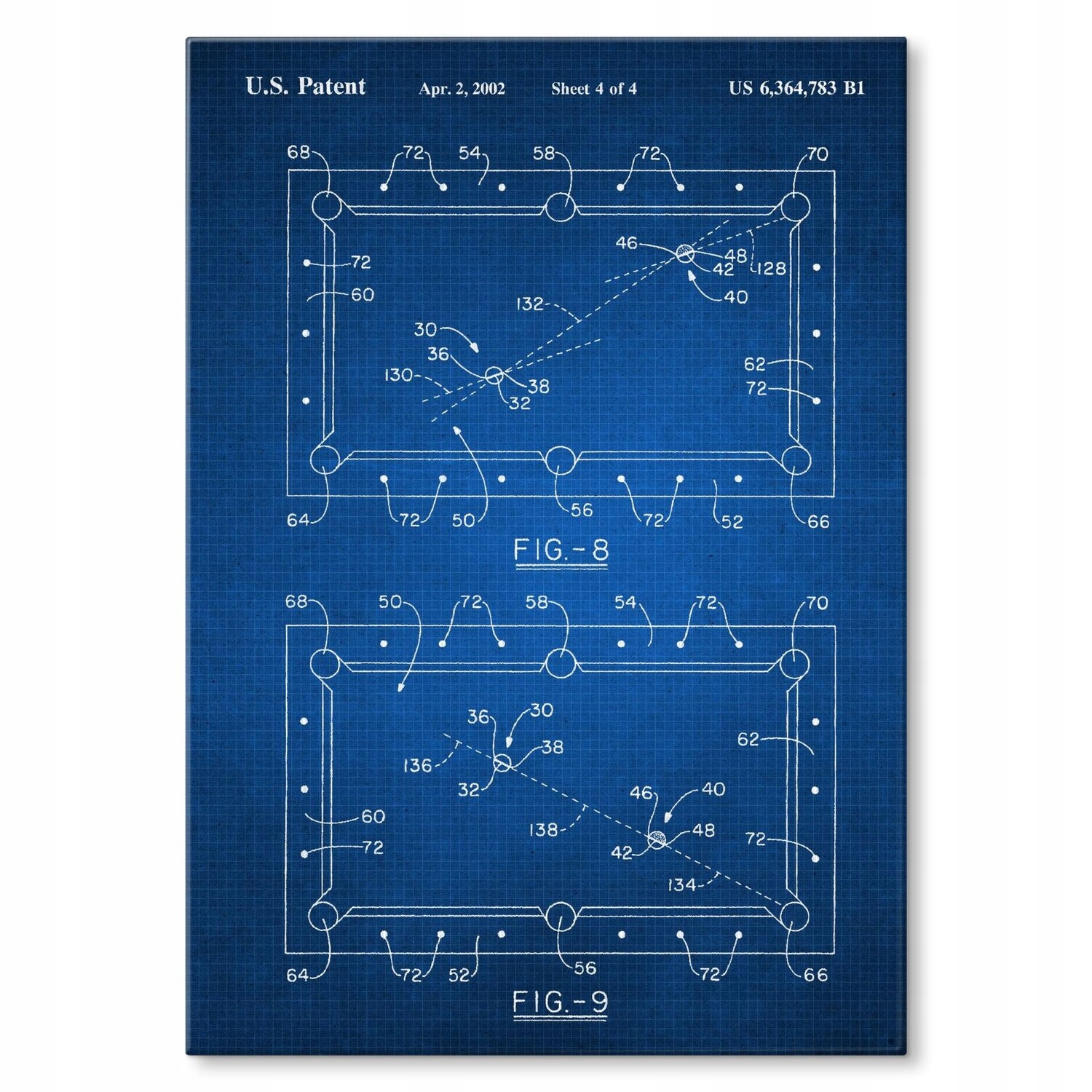 Kovový plakát Billiard table Tech Szyld Plech 42 x 59,4 cm Dárek