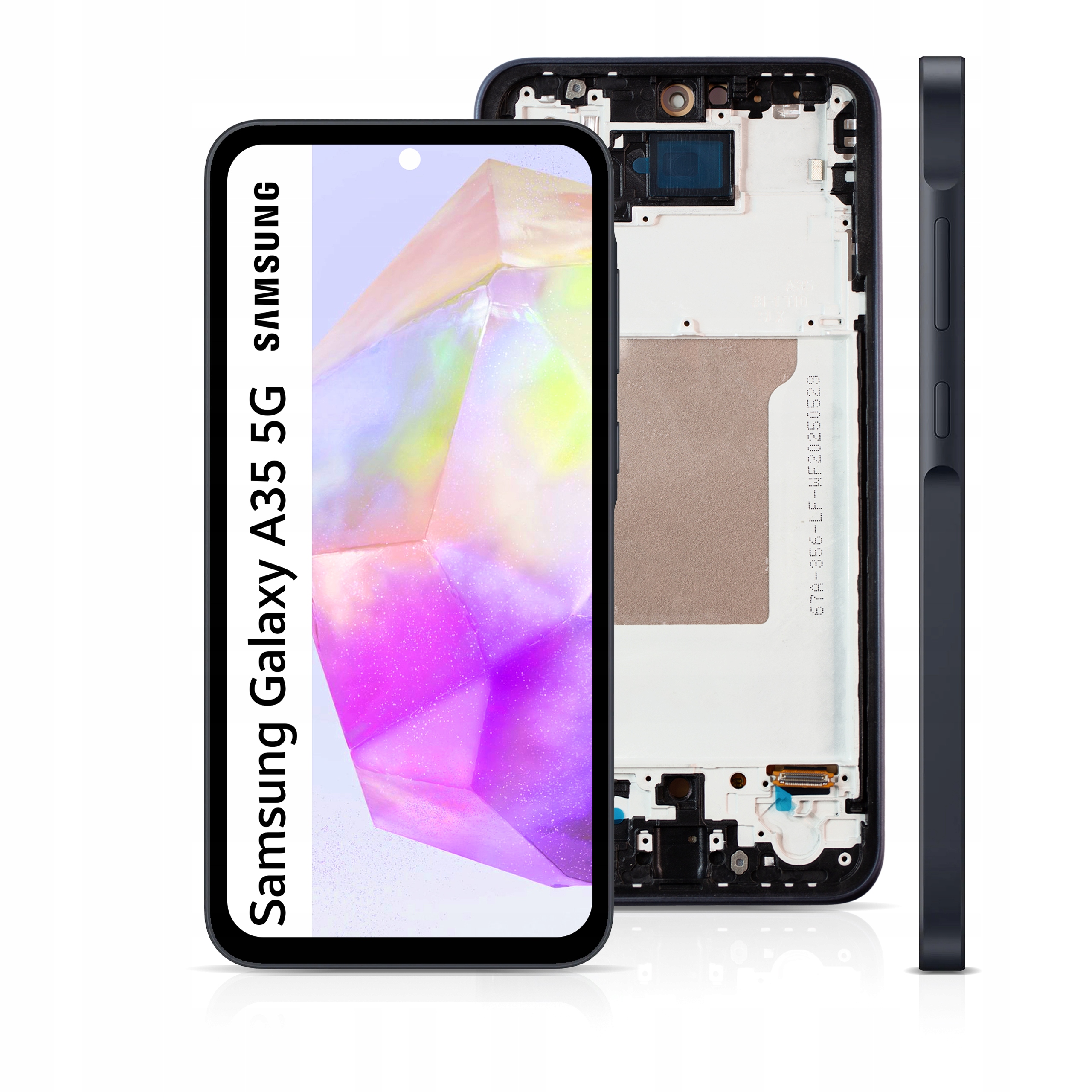 Displej s rámčekom pre Samsung Galaxy A35 5G Oled Display Panel LCD Blue