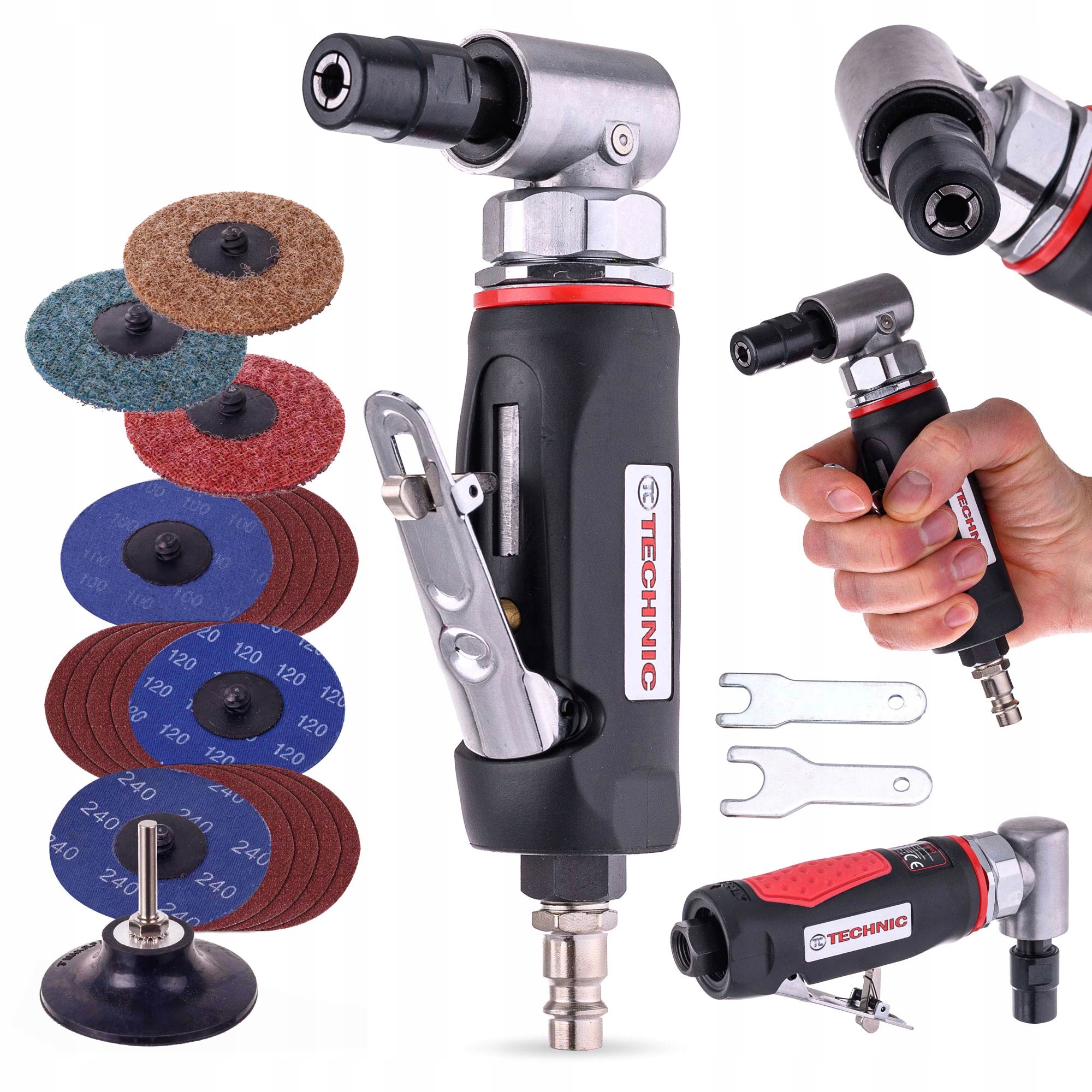 Pneumatická úhlová bruska Sada brusných kotoučů 75 mm 18 x