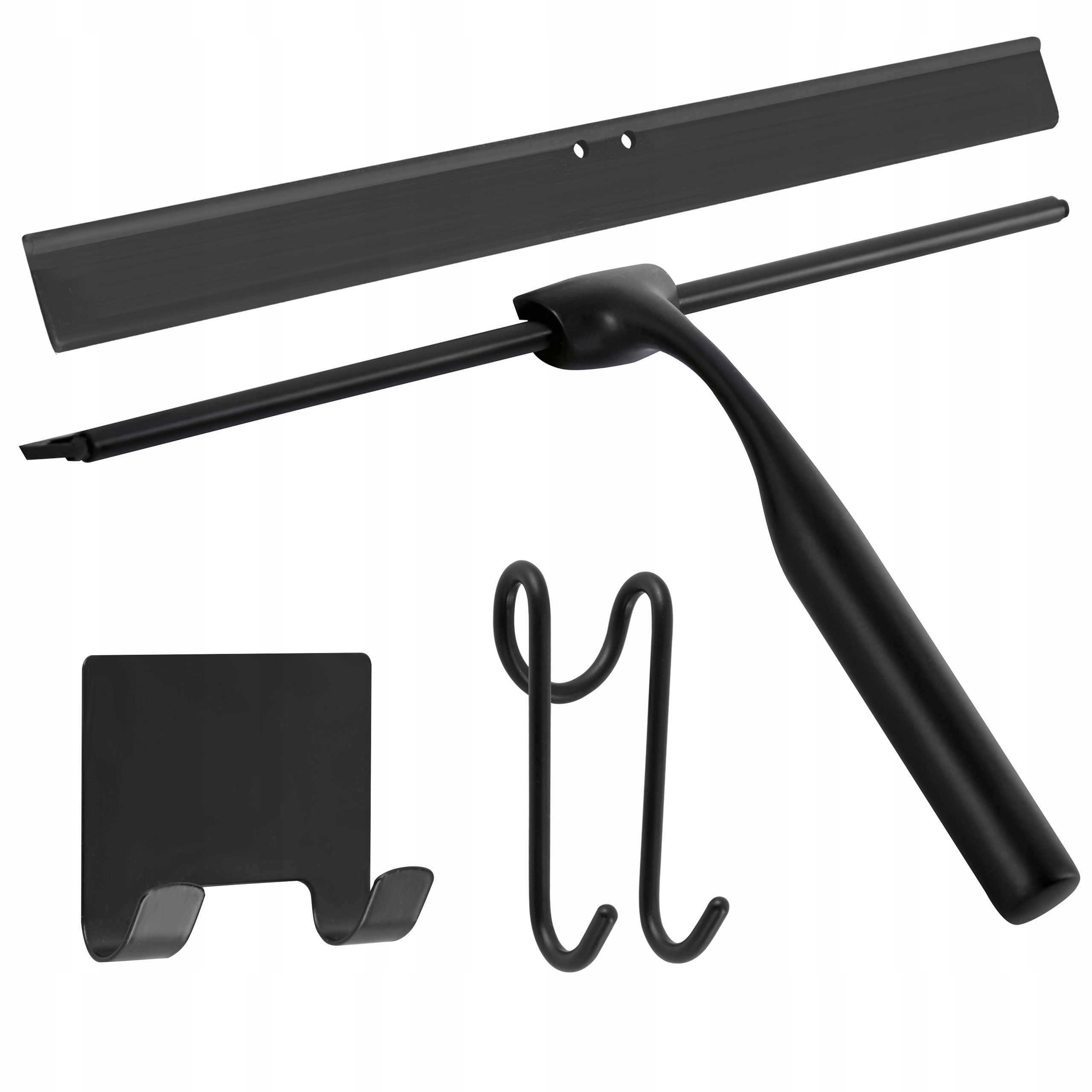 Levně Stěrka Na Vodu Sprchového Koutu Oken A Zrcadel, Myčka, Černá