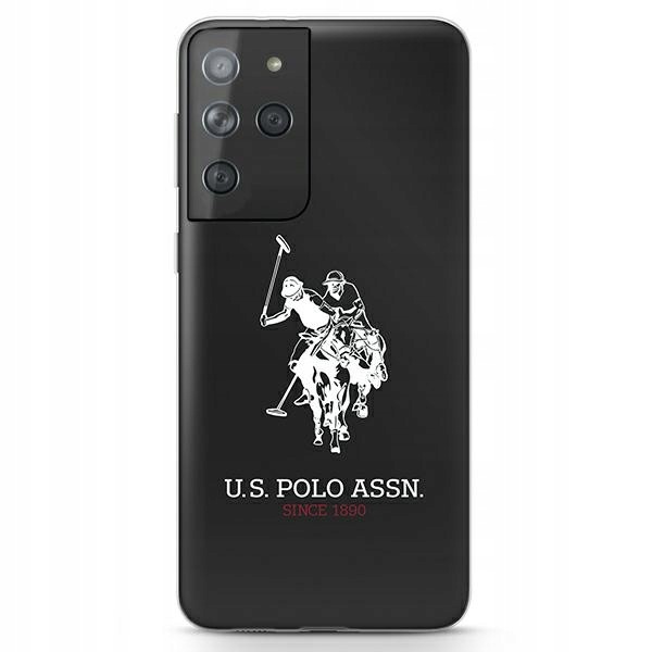 Us Polo USHCS21LTPUHRBK S21 Ultra G998czarny/black Shiny Big Logo