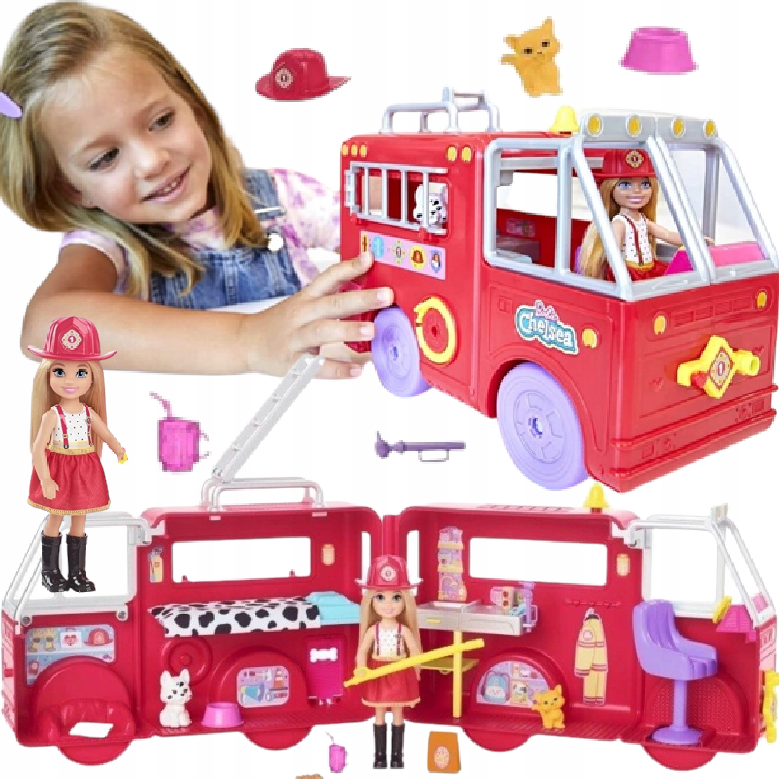

Barbie Strażak Rozkładana Straż Pożarna