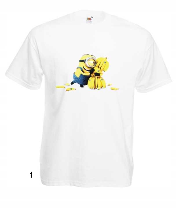 

Koszulki Minionki Stuart Bob Księżyc Banany wzory