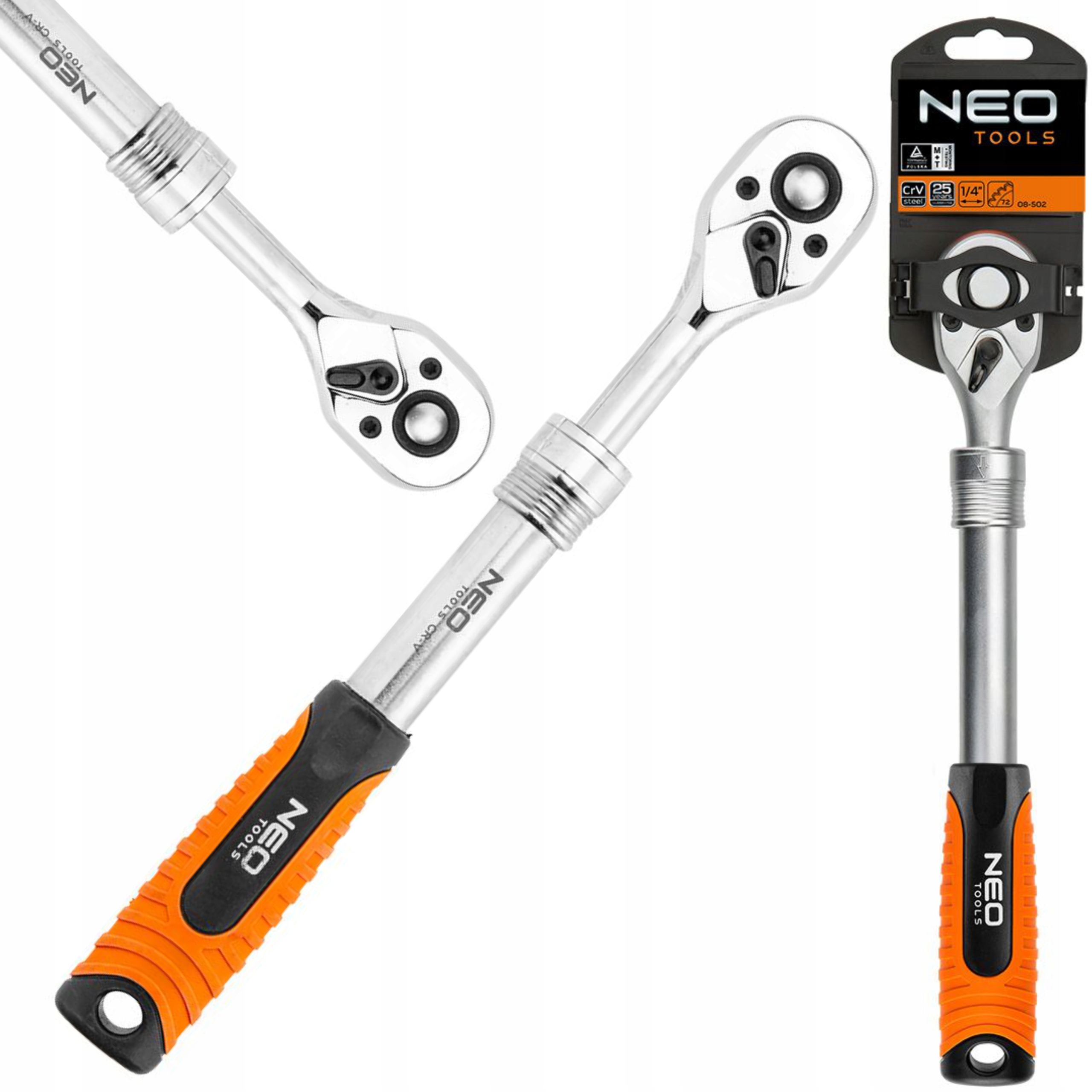 Телескопическая трещотка 305-445 мм 1/2 NEO 08-515