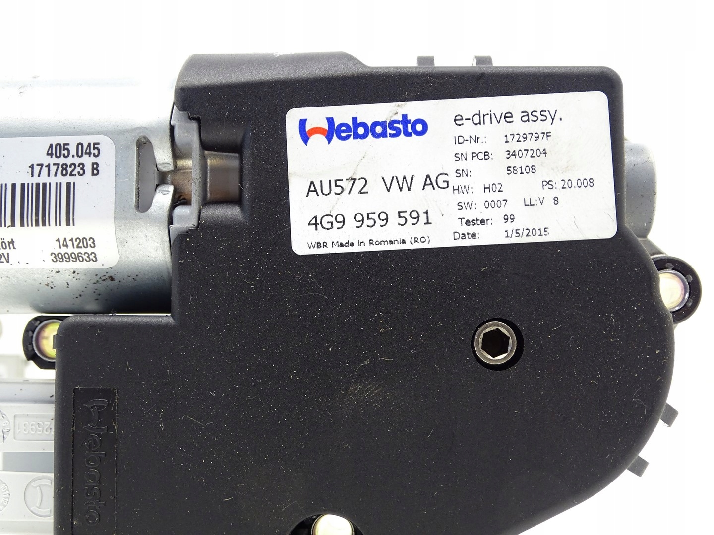 Motor Schiebedach PANORAMA A6 C7 4G 4G9959591
