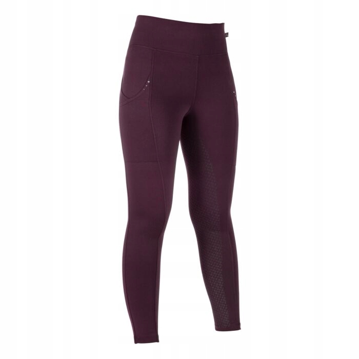 Legginsy Hkm CosyII Style ocieplane młodzieżowe burgundowe 146/152