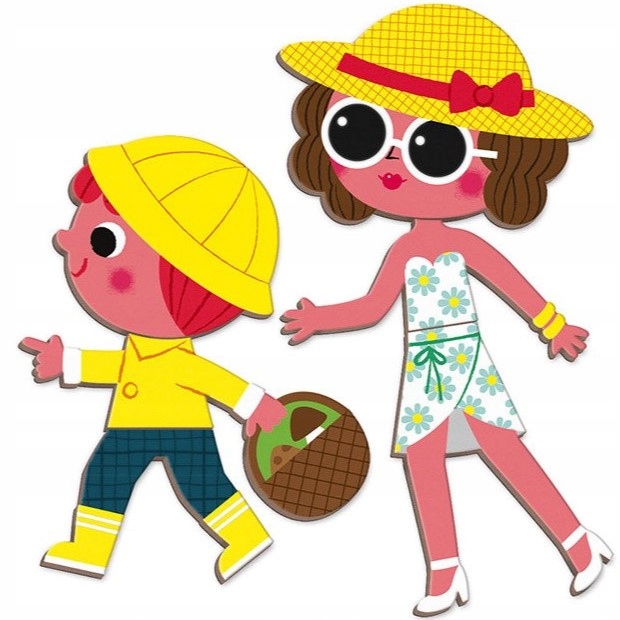 JANOD Układanka Magnetyczna 4 Pory Roku Magnesy 3+ Magnetibook dla dzieci Wiek dziecka 3 lata +